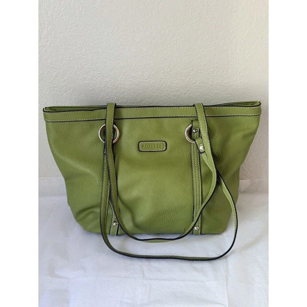 Rosetti Women’s Olive Green Tote Shoulder Bag Turquoise Lining New Without Tags